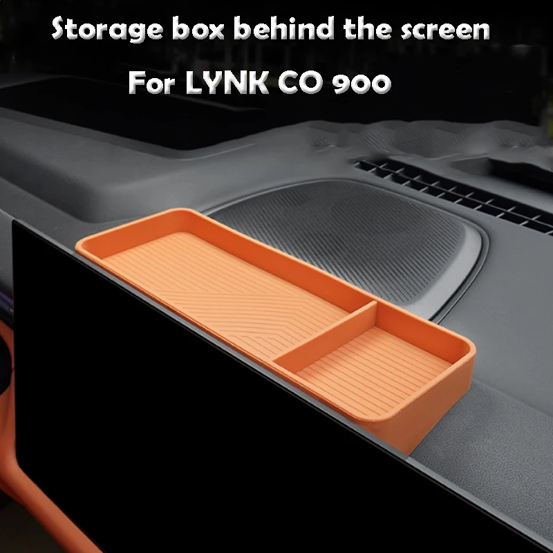 

For LYNK CO 900 2025 Storage Box Behind The Screen Silicone Products Car Accessories