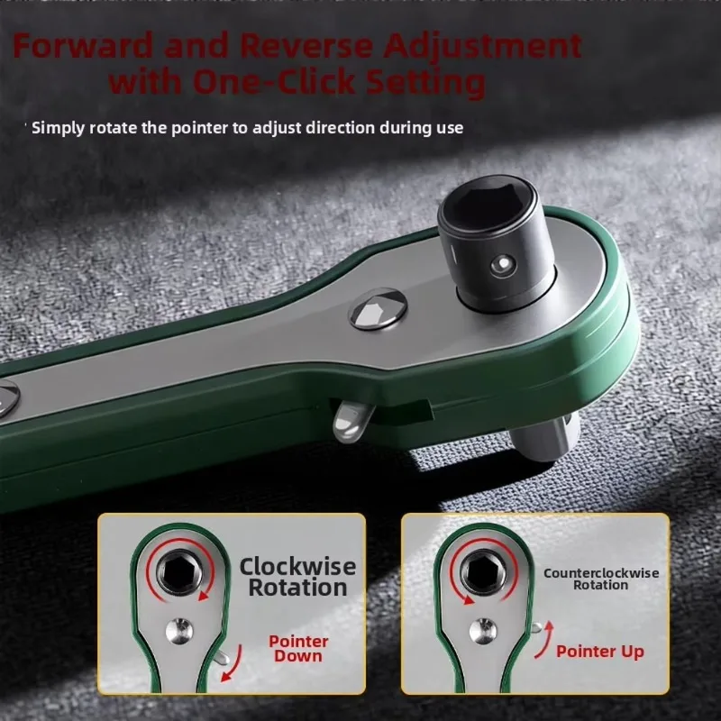 36-Tooth Small Ratchet Screwdriver Set with Screwdriver Drill Kit Small Space Maintenance Operation Batch Socket