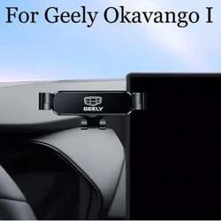 Car Phone Holder For Geely Okavango I 2024 Air Vent Mount Car Styling Bracket GPS Stand Rotatable Support Mobile Accessories