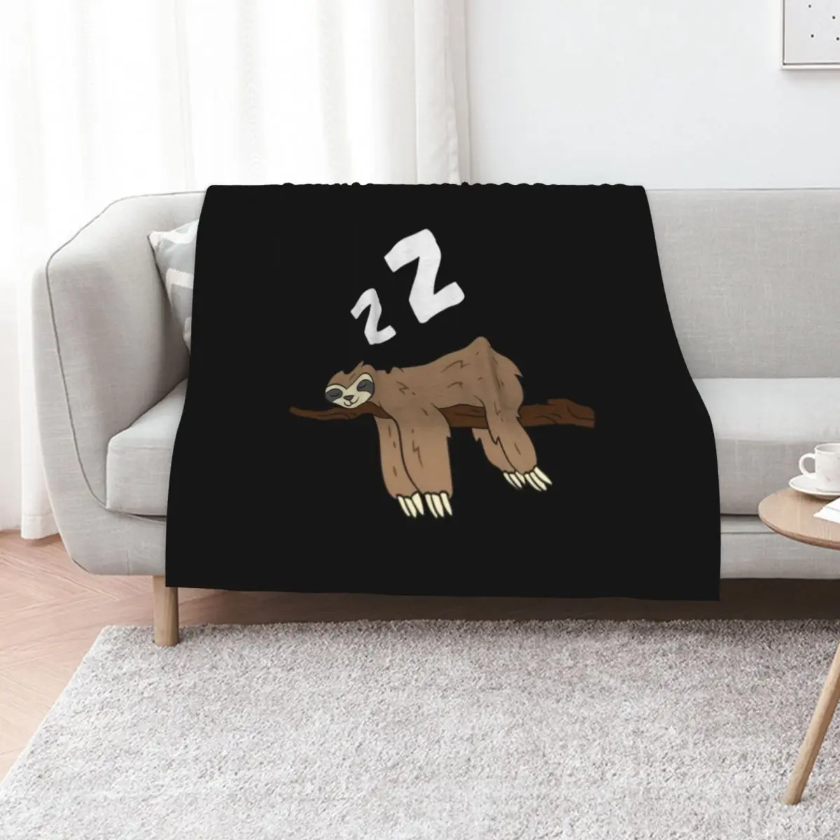 Tired Sloth Pajama Love Sloths Throw Blanket heavy to sleep for sofa Summer Beddings Thermal christmas gifts Weighted Blankets