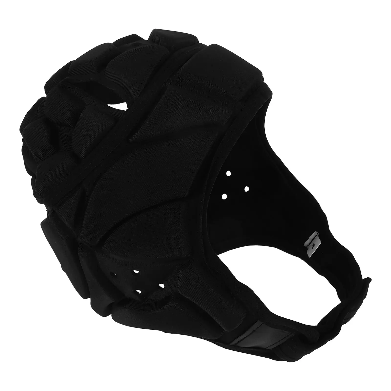 

Мягкий защитный шлем для футбола (флаг-футбол, американский футбол, бейсбол) для детей, подростков и взрослых, черный - ударопрочный, с мягкой подкладкой