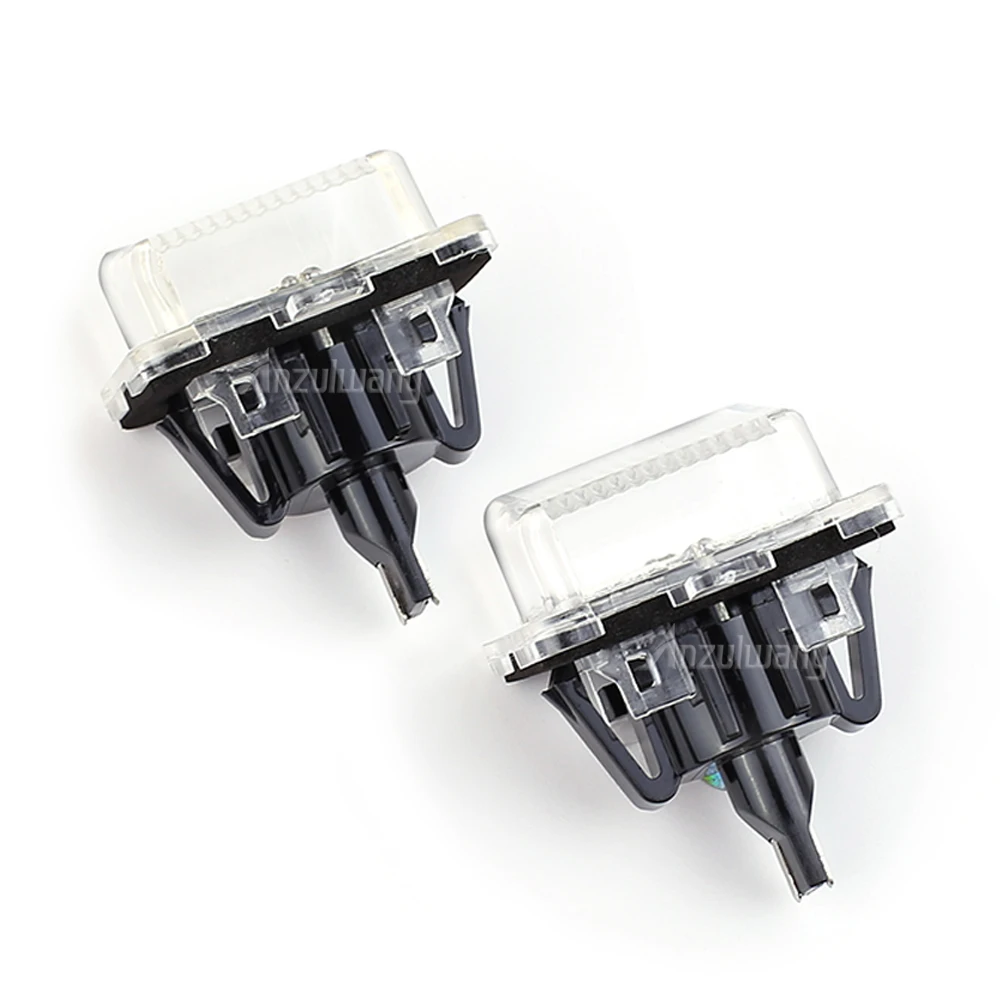 2x Canbus White For Mercedes Benz W221 Class S S400 S550 S63 AMG CL C200 LED Plate Light No Rear Light Error