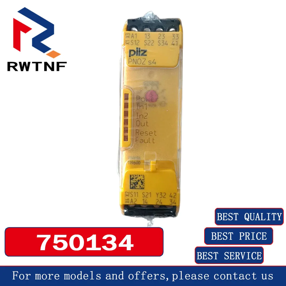 Brand New Genuine 750134 PILZ PNOZ Safety Relay PNOZ s4,100% original warehouse stock