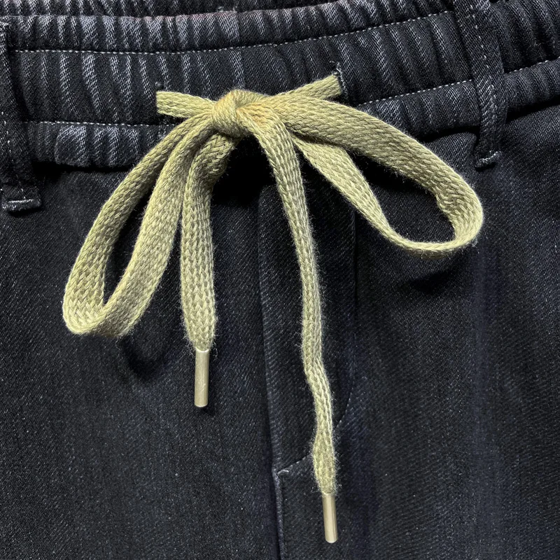 Winter New Black Fleece Jeans Trendy Brand Ins Loose Casual Thickened Warm Denim Trousers Fashionable And Versatile Men\'s Pants