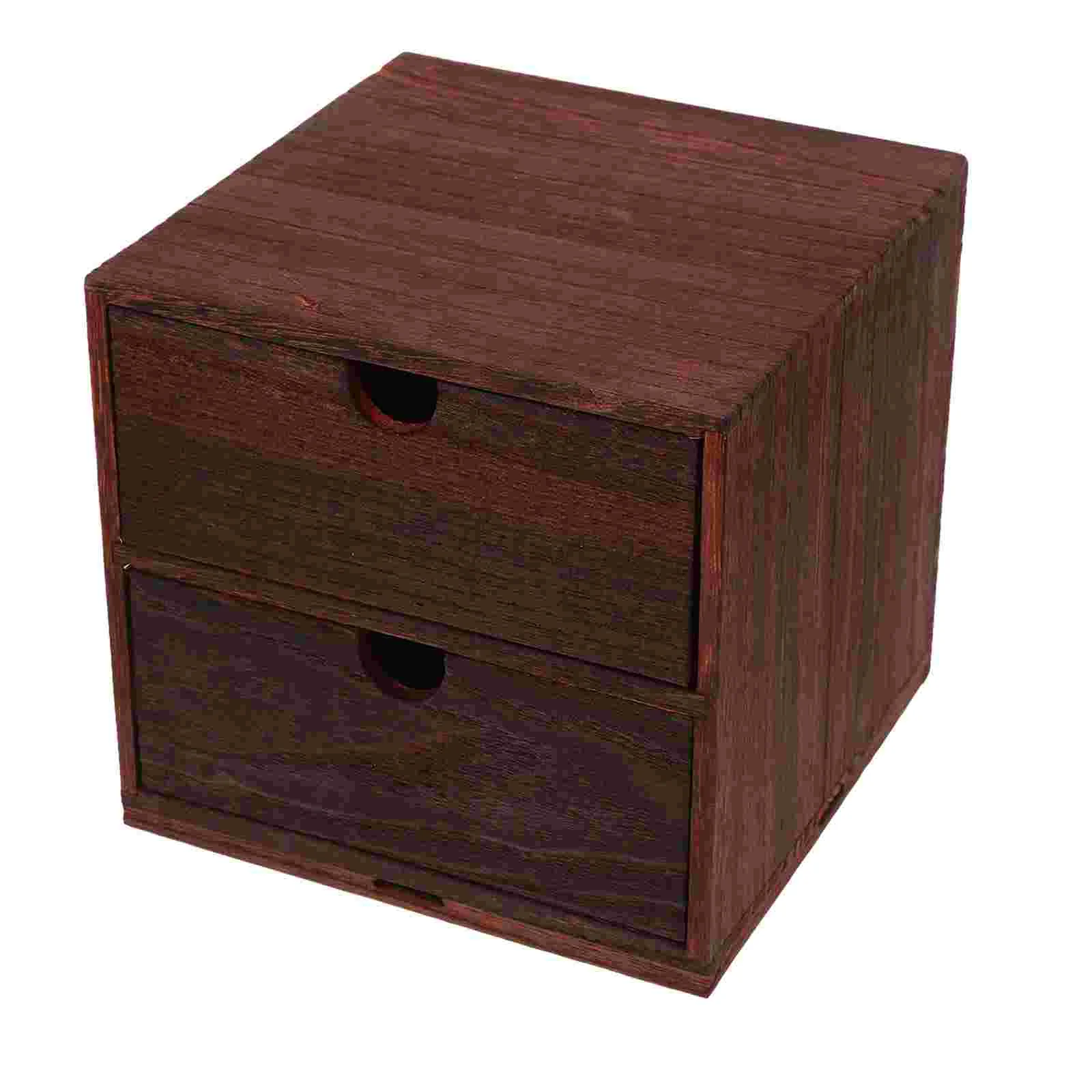 

Wooden Storage Box Stationery Organizer Home Tool Desktop Case Bins Stackable Drawer Boxes Type