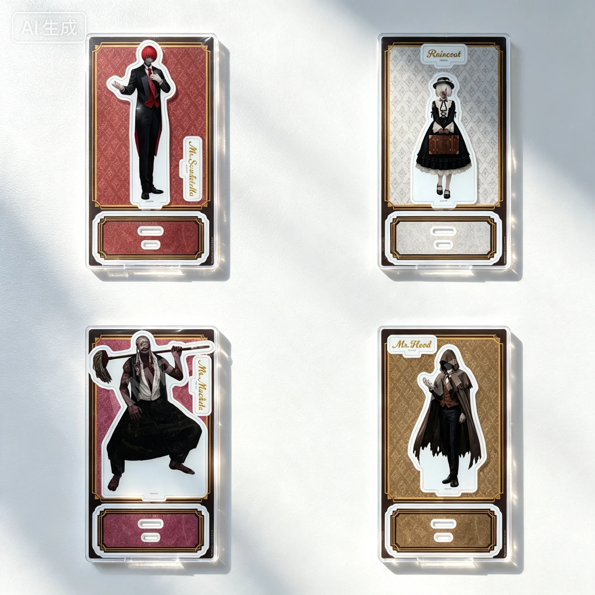 game-homicipher-mr-scarletella-waiter-butler-ver-figura-de-acrilico-com-suporte-modelo-de-placa-e-chaveiros-para-decoracao-de-quarto