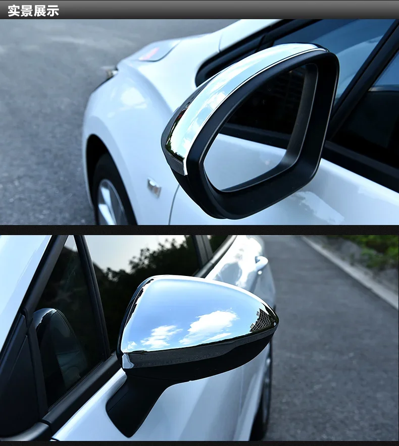 

For Chevrolet Cruze 2009-2018 ABS Chrome rearview mirror decoration cover anti-scratch protection decoration car accessories