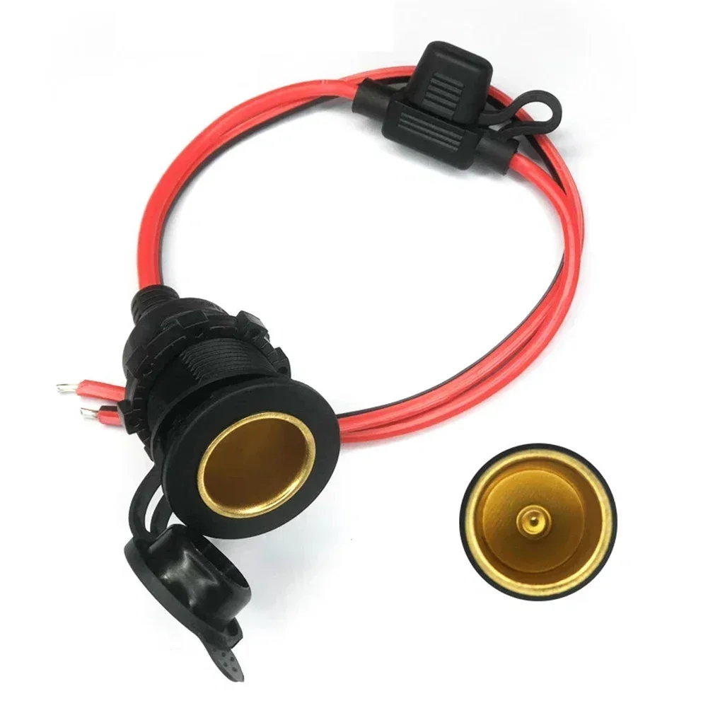 Car Mother Seat Power Supply 12V-24V 100CM Electric Appliance Socket 12V-24V DC Female Extension Cord With 20A Fuse Tool