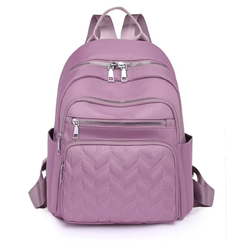 Mochilas Oxford con entramado de diamantes para mujer, gran capacidad, más compartimentos, bolsas de viaje para mujer, mochilas escolares impermeables para niñas