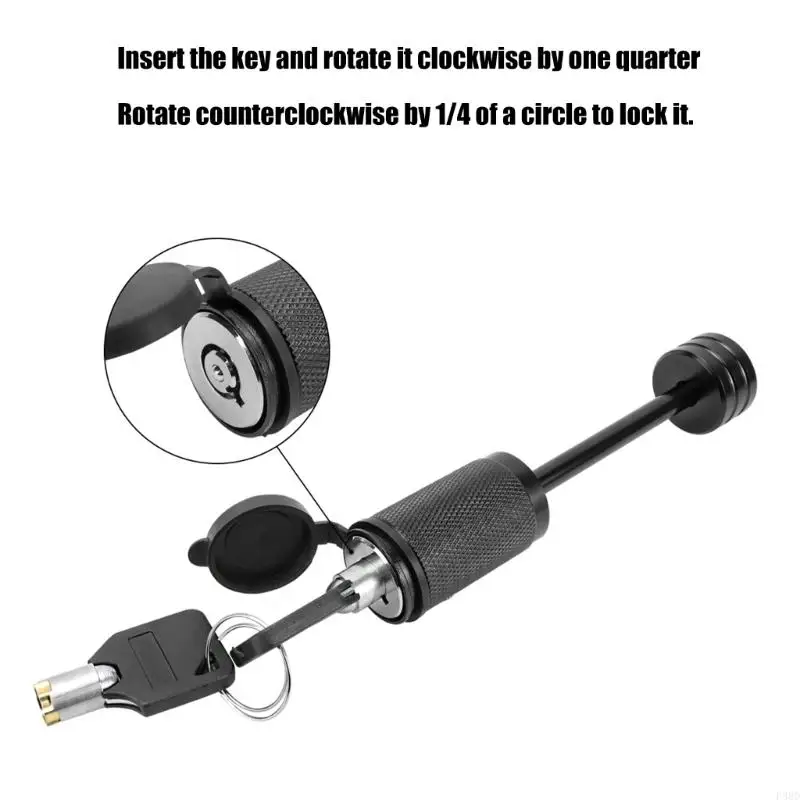 

Trailer Hitch Pin Lock With Automatic Mechanism And Rustproof Coating