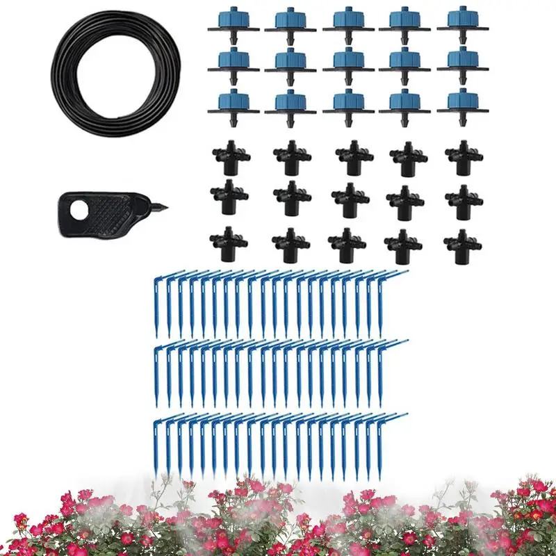 

Drip Irrigation Kit Drip Irrigation Stakes Watering System 70 Water Saving No Digging UV Resistant For Bonsai Succulents Flowers