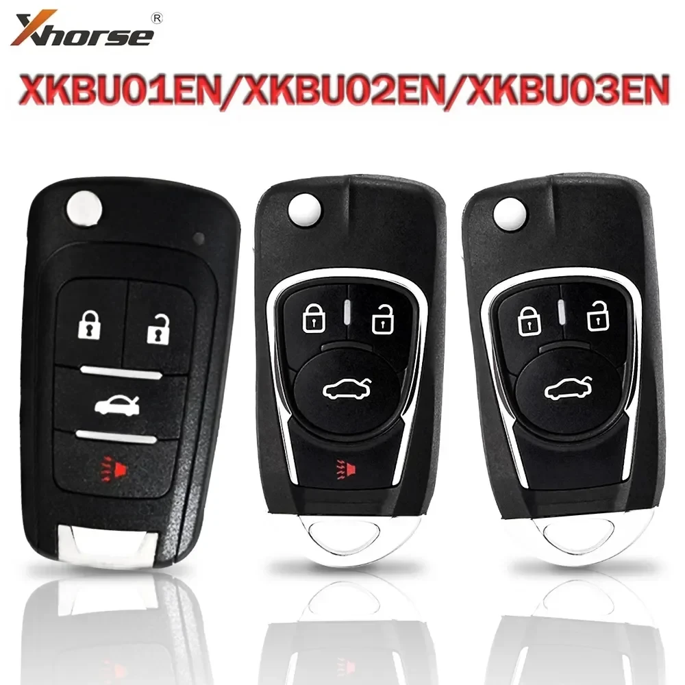 1/3pcs Xhorse BU Style Wire Universal 3/4 Buttons Remote Car Keys For VVDI MAX/VVDI2 XKBU01EN/XKBU02EN/XKBU03EN