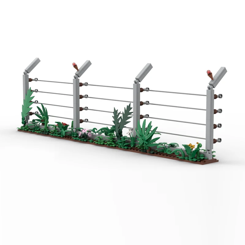 Popular Movie Model MOC Building Bricks Low-Profile Protective Fence Modular Technology Gifts Holiday Assemble Children Toy Suit