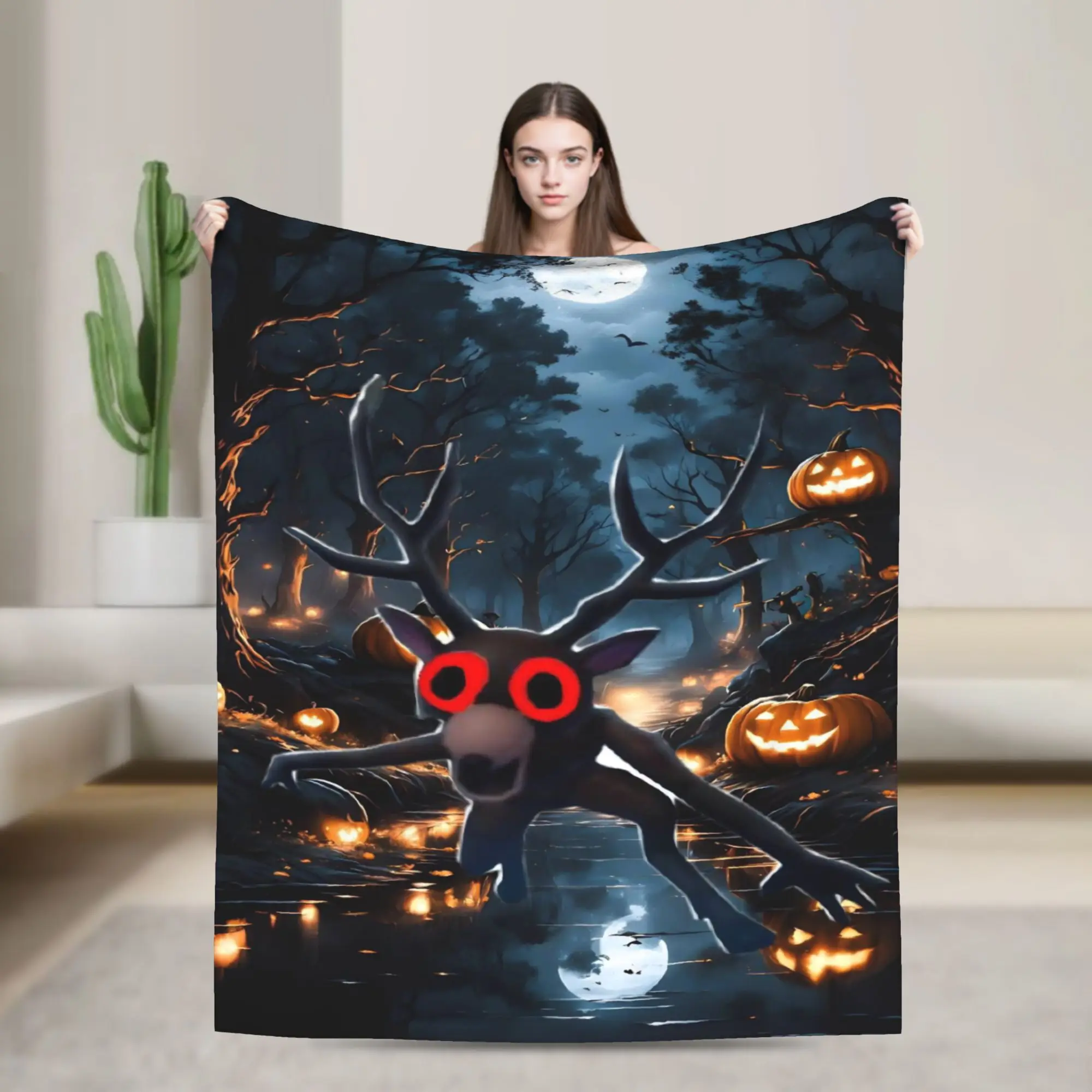 99 Nights in the Forest The Deer Games Blanket Survival Horror Flannel Breathable Throw Blanket for Bedding Lounge Winter