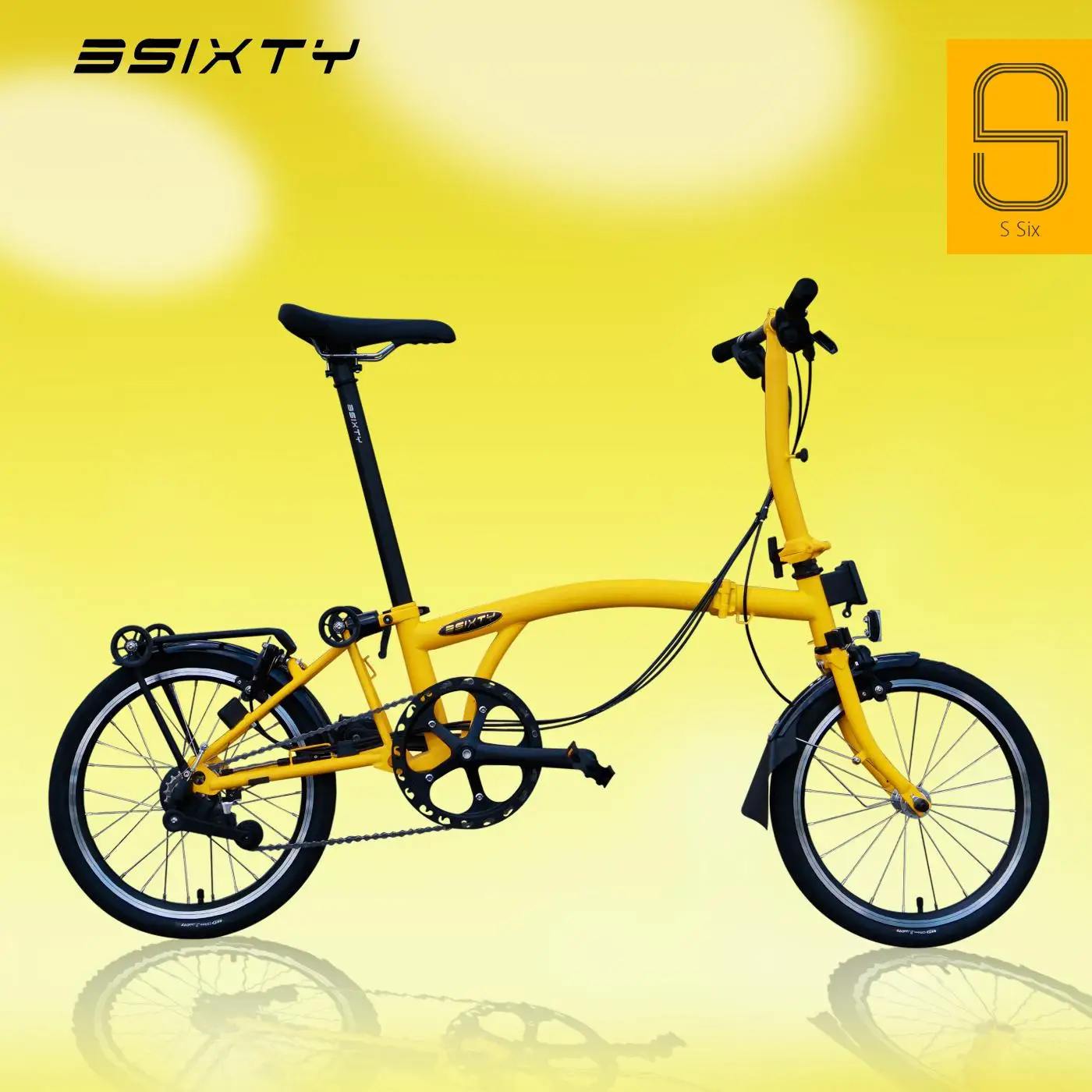 Bicicleta plegable 3SIXTY, bicicleta urbana plegable de 16 pulgadas, bicicletas plegables para adultos, bicicleta plegable S6, bicicleta plegable ligera de aleación de aluminio