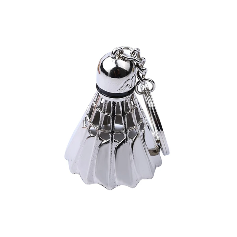 20X Creative Metal Badminton Key Chain Three-Dimensional Badminton Tournament Souvenir Key Chain Pendant Sports