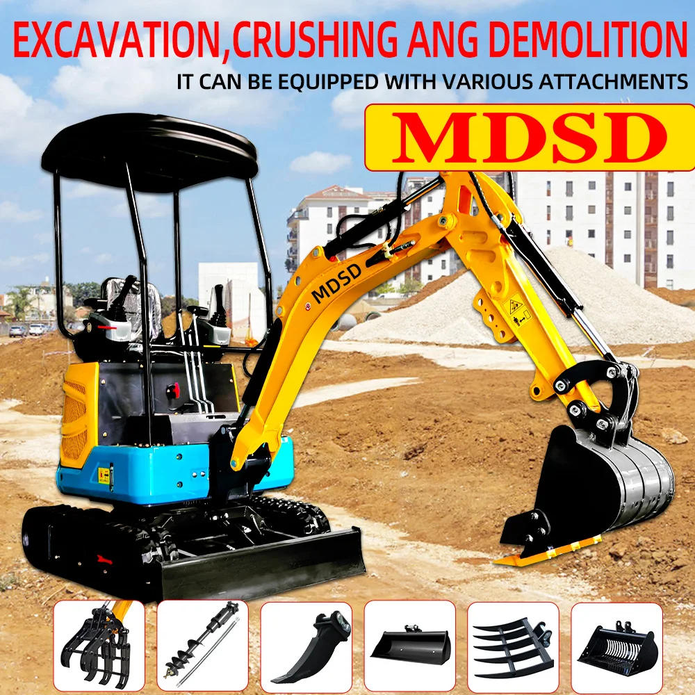 1.2 طن حفارة ديزل صغيرة 1.5 طن آلة حفر عالية الجودة 1.8 طن حفار زاحف صغير يورو 5 مبيعات المصنع مباشرة #3