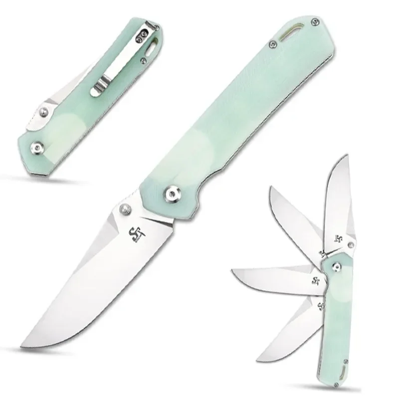 New Sitivien ST124 Outdoor Folding Camping Pocket Knife D2 Blade G10 handle Hunting Survival Utility Knives EDC Tools - view 6