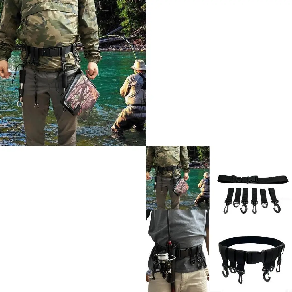 Cinturón cintura cinturón cintura para pesca ajustable cinturón nylon cinturón cintura con cinturones cintura