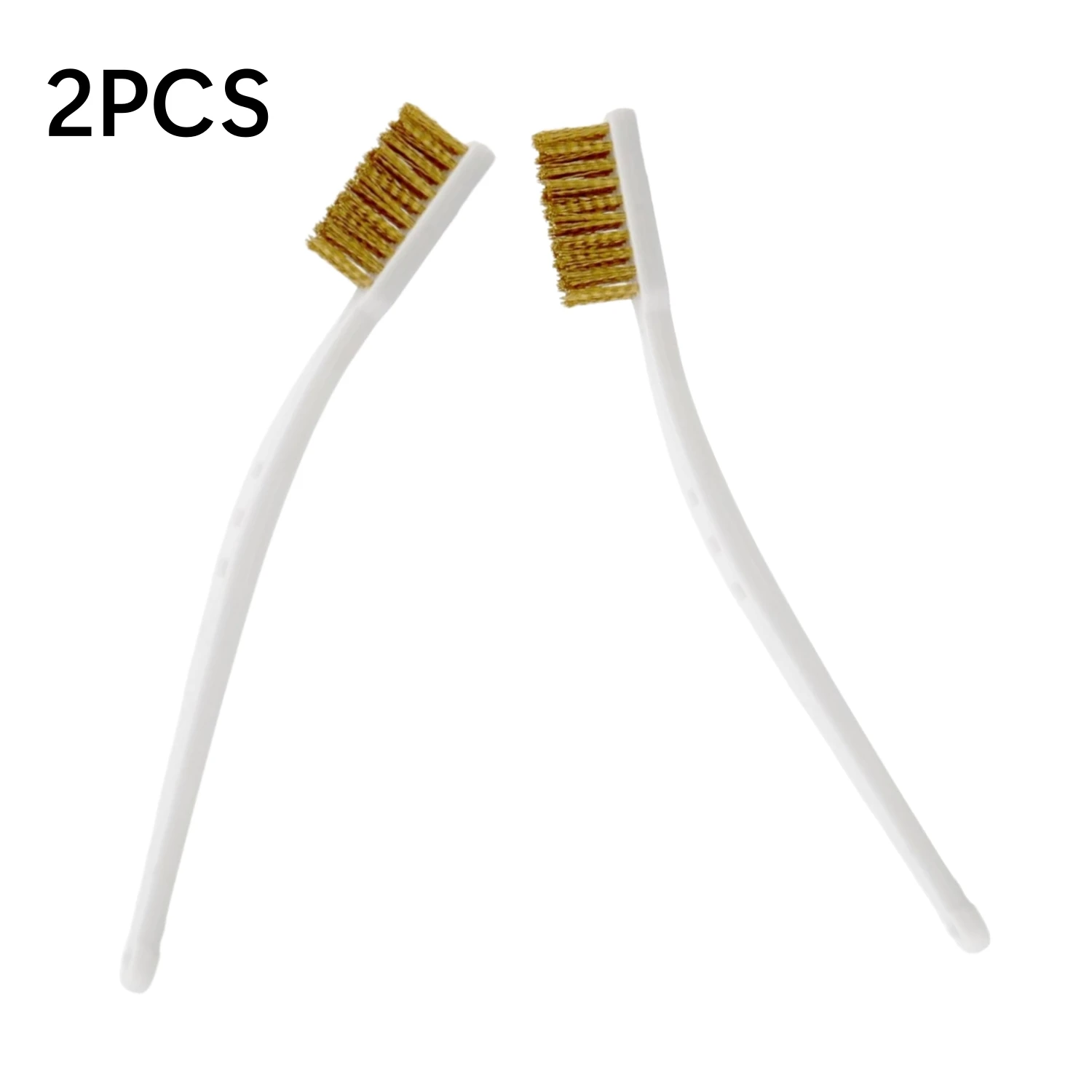 2PCS 175mm Brass Wire Brush 3D Printer Nozzle Cleaning Brass Wire Toothbrush Tool Brass Brush Handle Hot End Cleaning Toothbrush