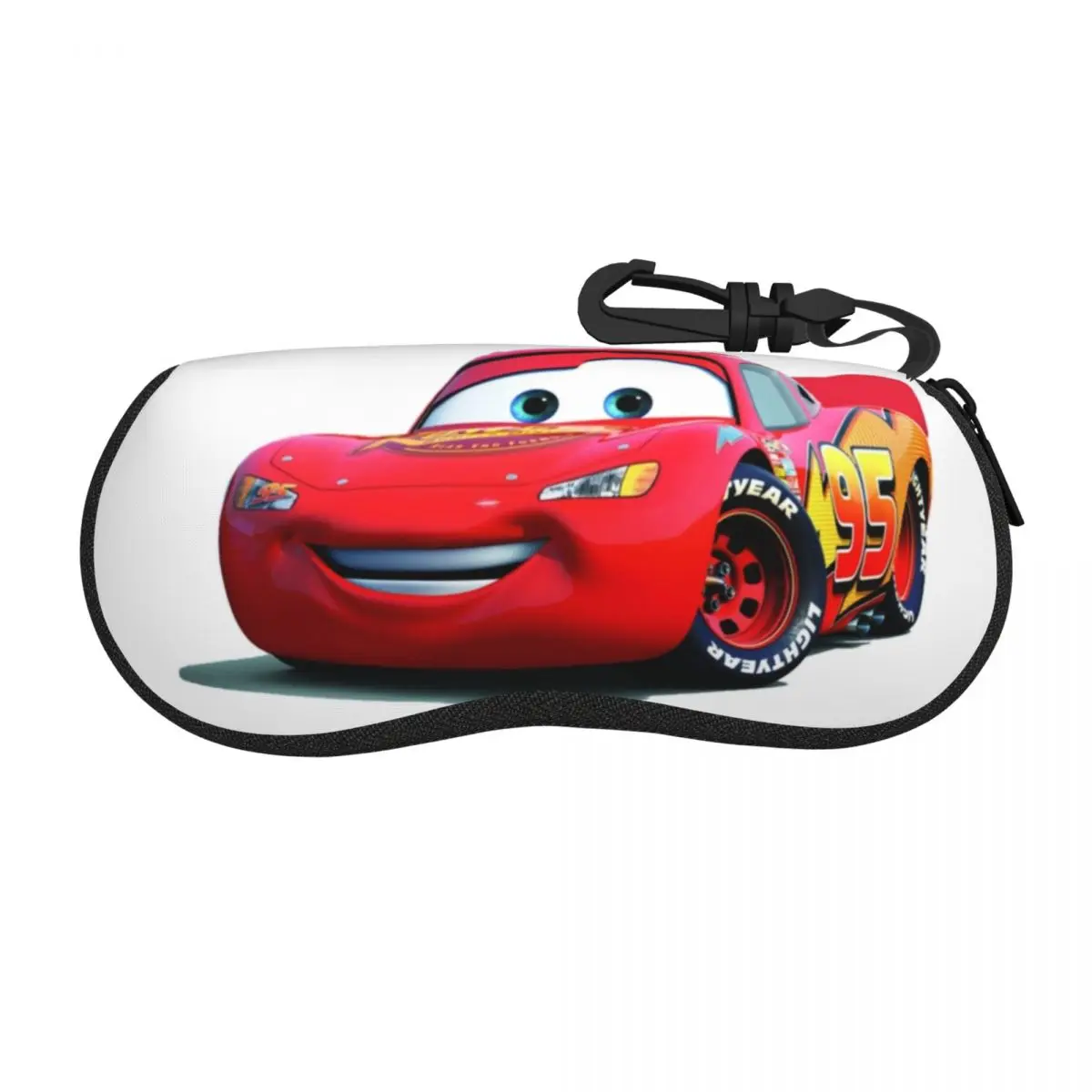 

Мягкий чехол для солнцезащитных очков Cars Lightning Mcqueen, неопреновый чехол на молнии, чехол для очков на заказ, защитная коробка для очков