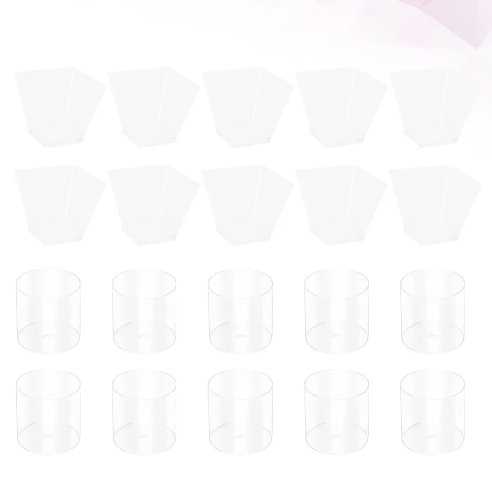 

20Pcs Ultra Clear Dessert Cups Safe Strong for Chocolate Mousse Fruit Salads Baby Showers Catering Events Weddings