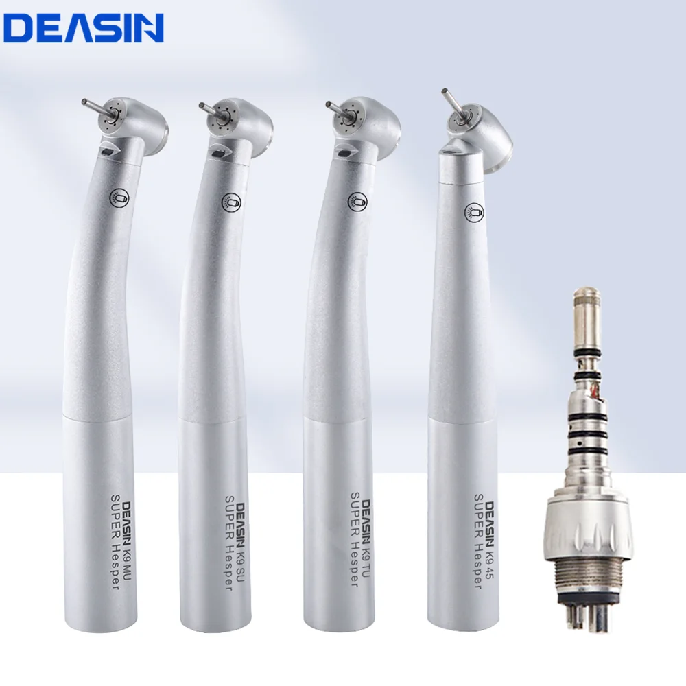 

Dental fiber optic LED high speed handpiece Air turbine with ceramic bearing for kavo coupler Dentist Compatible Lab Equipment