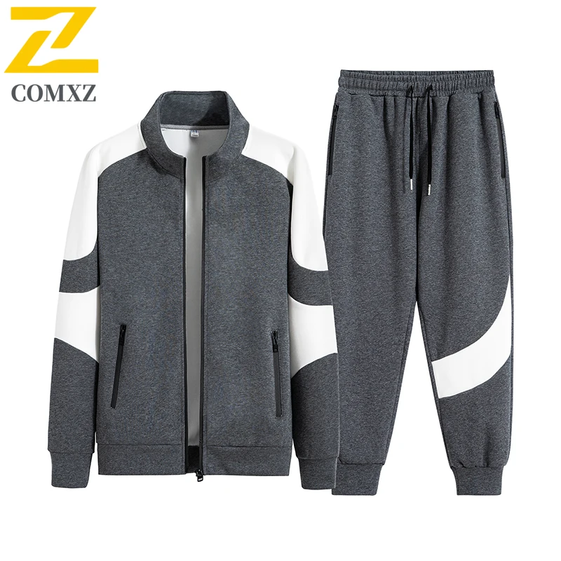 

2025 New Men's Sportswear Set Spring Autumn Sportswear Two Piece Sportswear Set Casual Coat+Jogging Pants Men's Gym Fitness Set