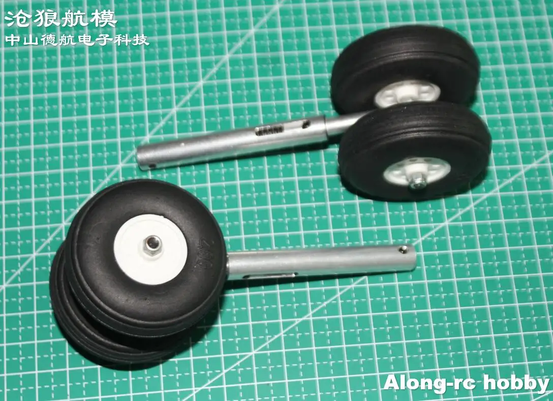 118mm D3 D4 deux roues en polyuréthane léger en alliage d'aluminium Anti-Vibration trains d'atterrissage pour avion RC rétractable LG bricolage modèles partie