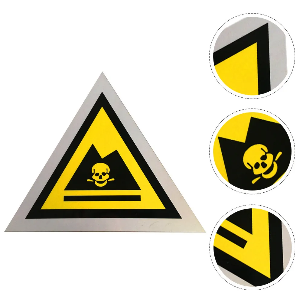 

Longlasting Metal Warning Sign Excellent Performance Easy Use Hazardous Waste Caution Sign Indoor Outdoor Safety Signs