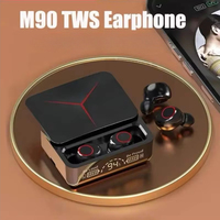 M90 Pro Bluetooth 5.3 Earphones Wireless Headphones Touch Control Gaming Headsets TWS HIFI Stereo Sound Noise Reduction With Mic
