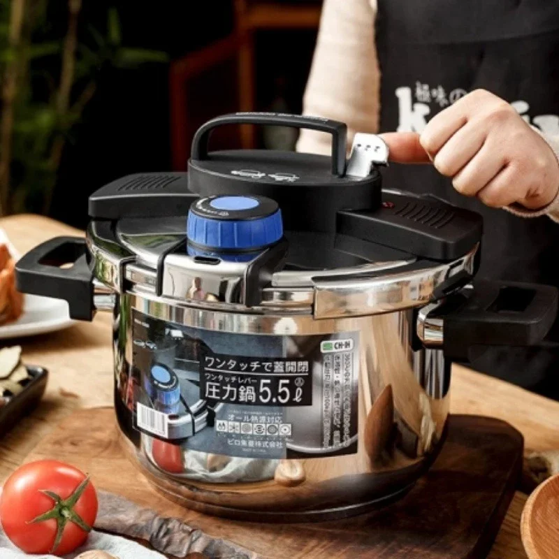 Universal 304 Stainless Steel Explosion-Proof Pressure Cooker (Compatible with Induction and Gas Stoves)