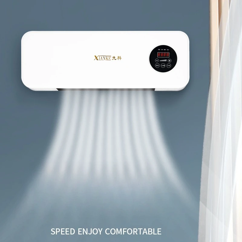 

Мини-настенный обогреватель для ванной комнаты PTC, мгновенный нагрев, электрический обогреватель с теплым воздухом и режимами холода/тепла, безопасный водонепроницаемый обогреватель