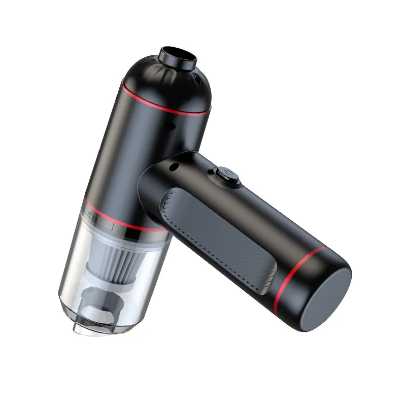 4 in 1 Integrated ดูดและเป่าสูญญากาศเครื่องดูดฝุ่น LED Light USB ชาร์จเครื่องดูดฝุ่นรถยนต์ในครัวเรือน