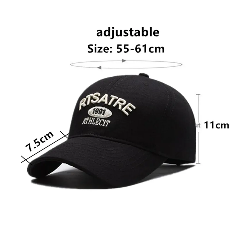 New Letters Embroidery Baseball Caps For Men And Women Golf Cap Washed Cotton Personality Couple Hip Hop Hat Camping Party Hats