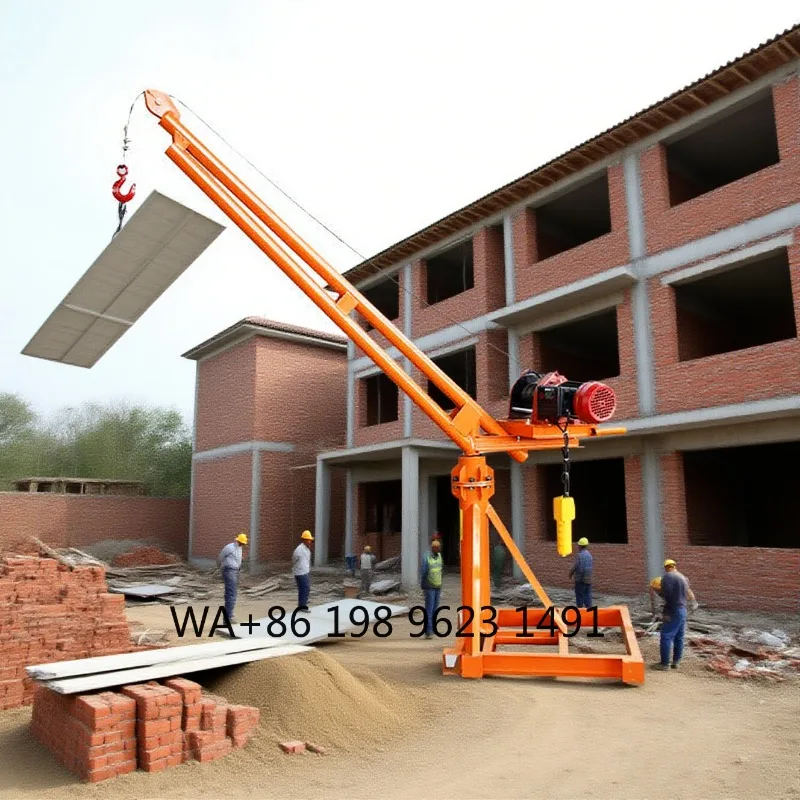 

1000kg Mini Monkey Lift Portable Small Lifting Crane for Construction Building Industrial Use