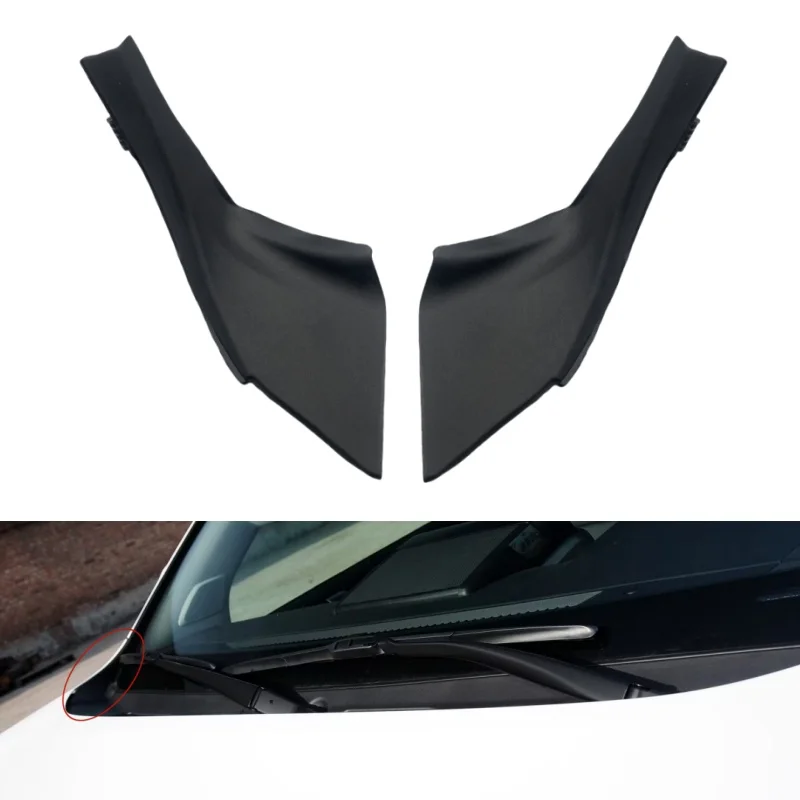 Car Front Windshield Wrap Corner Trim Wiper Side Cowl Trim Cover Lid For Toyota Land Cruiser Prado 150 LC150 FJ150 2010-2017