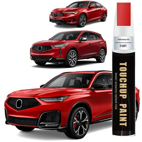 Performance Red(R-568P) Touch Up Paint Compatible with Acura, Car Paint Pen Scratch Repair Two-In-One Touch Up Paint