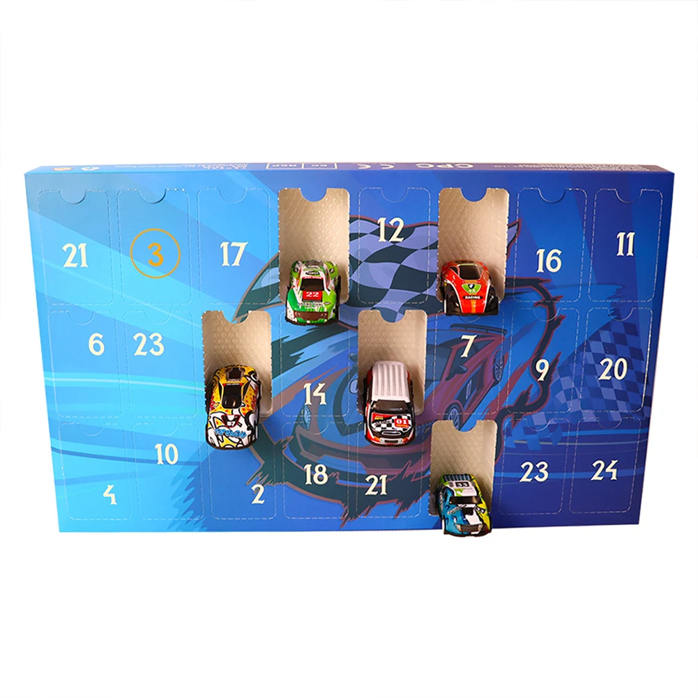 Calendário do advento 2025 brinquedos de carro calendário de contagem regressiva de natal veículos brinquedos calendário do advento de natal presente para crianças meninos