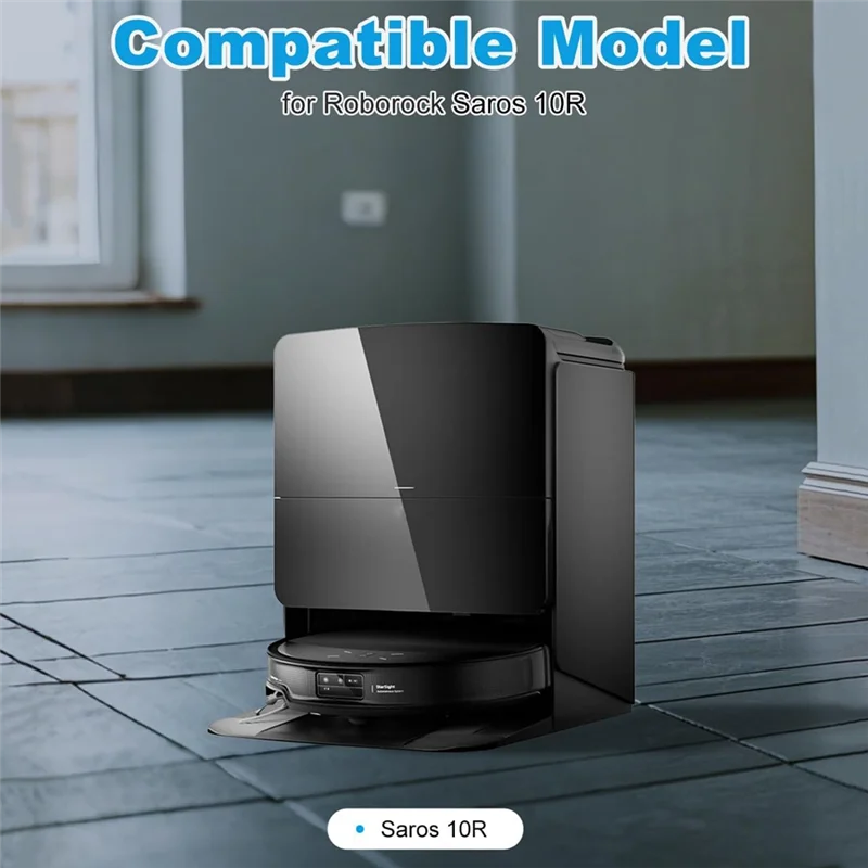 ABBK-Replacement Parts For Roborock Saros 10R Robot Vacuum Cleaner Accessory Set Main Side Brush HEPA Filters Mop Pads