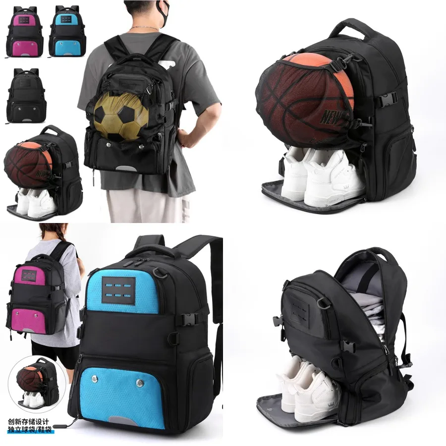 

【New style】Basketball bag sports backpack men's water-proof outdoor football bag women's large-capacity student backpack indepe
