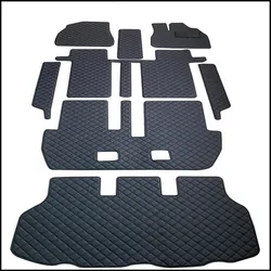 Top quality! Full set car floor mats + trunk mat for Right Hand Drive Toyota Voxy R80 R85 2021-2014 7 8 seats waterproof carpets