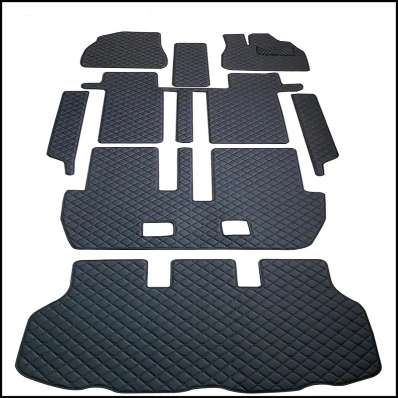 Top quality! Custom full set car floor mats for Right Hand Drive Toyota Noah R80 2022-2014 7 8 seats durable waterproof carpets