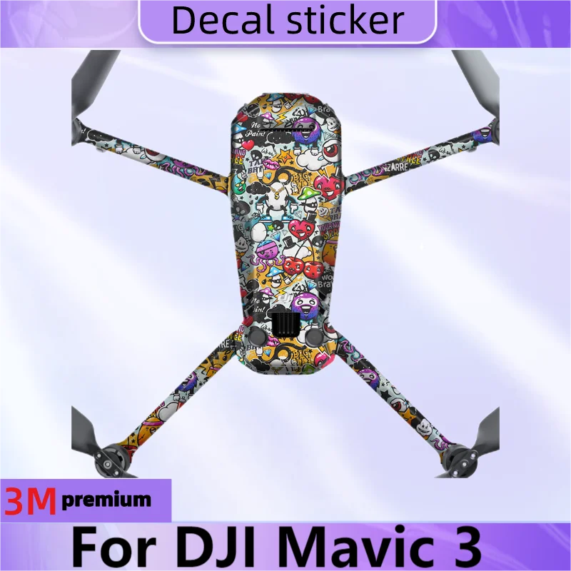 For DJI Mavic 3 Decal Skin Vinyl Wrap Film Camera Drone Protective Sticker Anti-Scratch Protector Coat Mavic3 RC-N1 RCN1