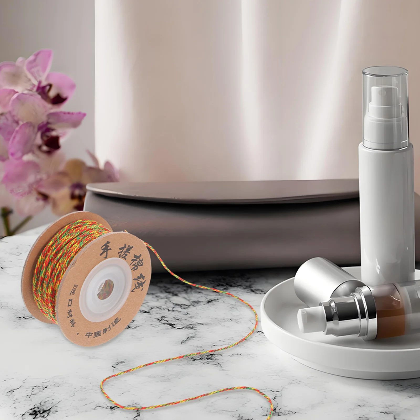 

Cotton Rope Bracelets Hand-Woven Braided Adjustable Cord Bracelet Meditation Daily Wear Buddhist Beads Bracelet Woven Rope