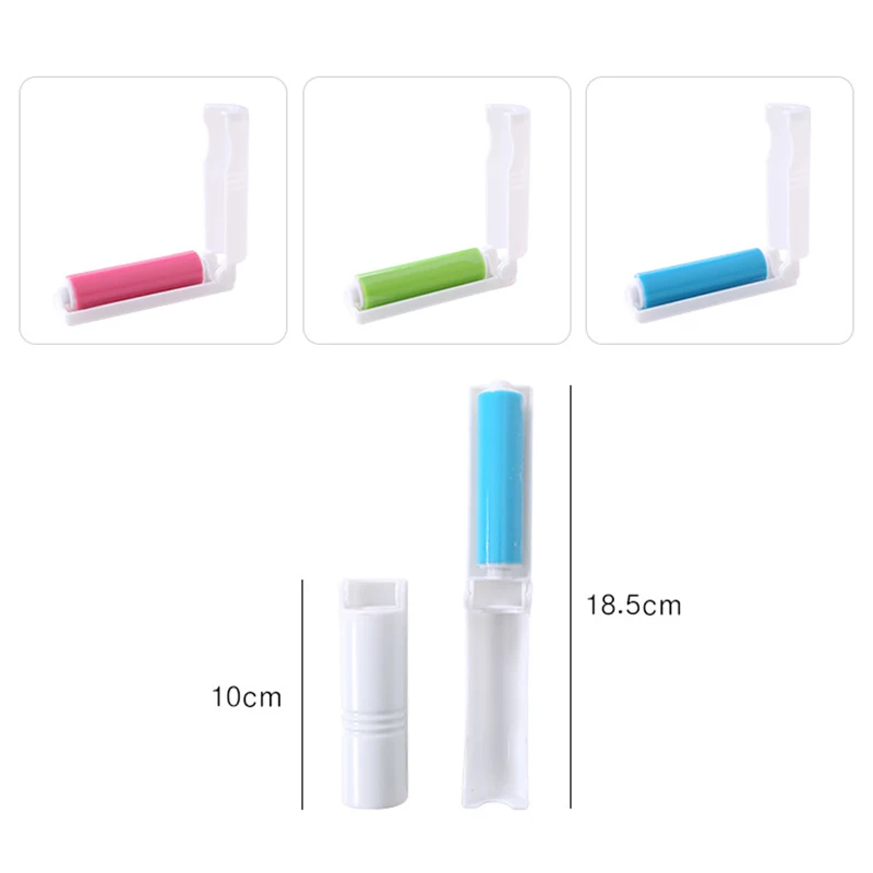 1pcs Portable Folding Washable Dedusting Roller Hair Remover Clothes Dust Remover Recyclable Pet Hair Remover