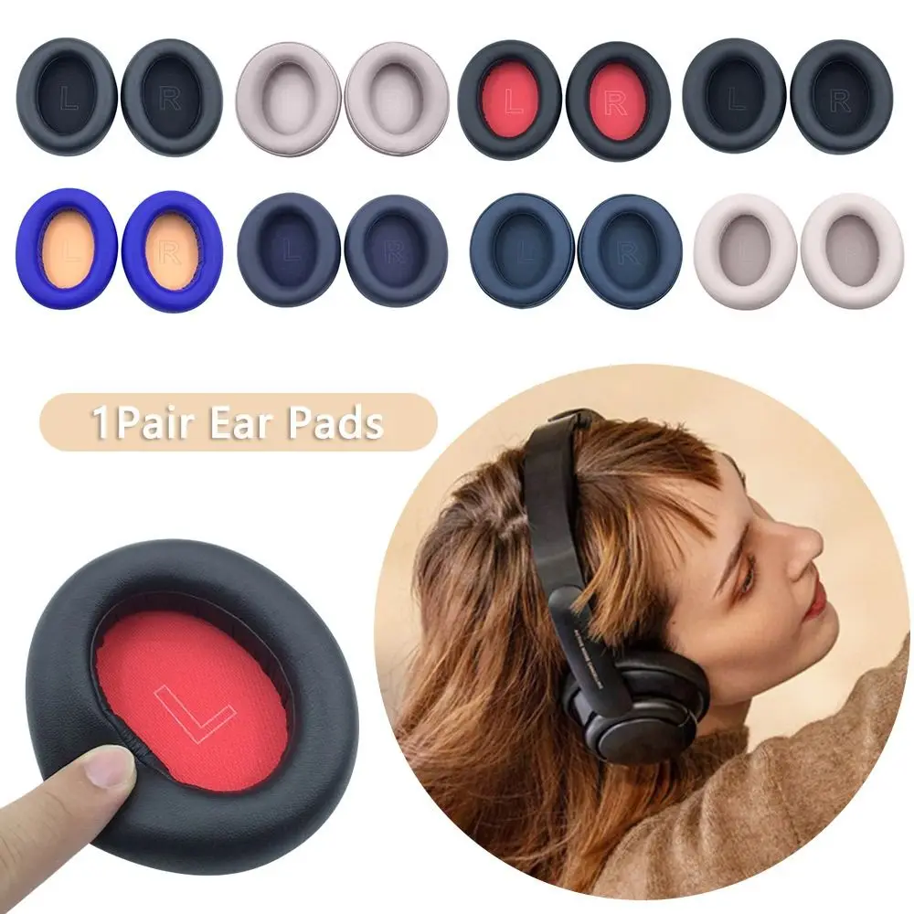 1 Pair Foam Pad Earmuffs Headphones Accessories Earbuds Cover Ear Cushion Ear Pads for Anker Soundcore Life Q10 Q30 Q35