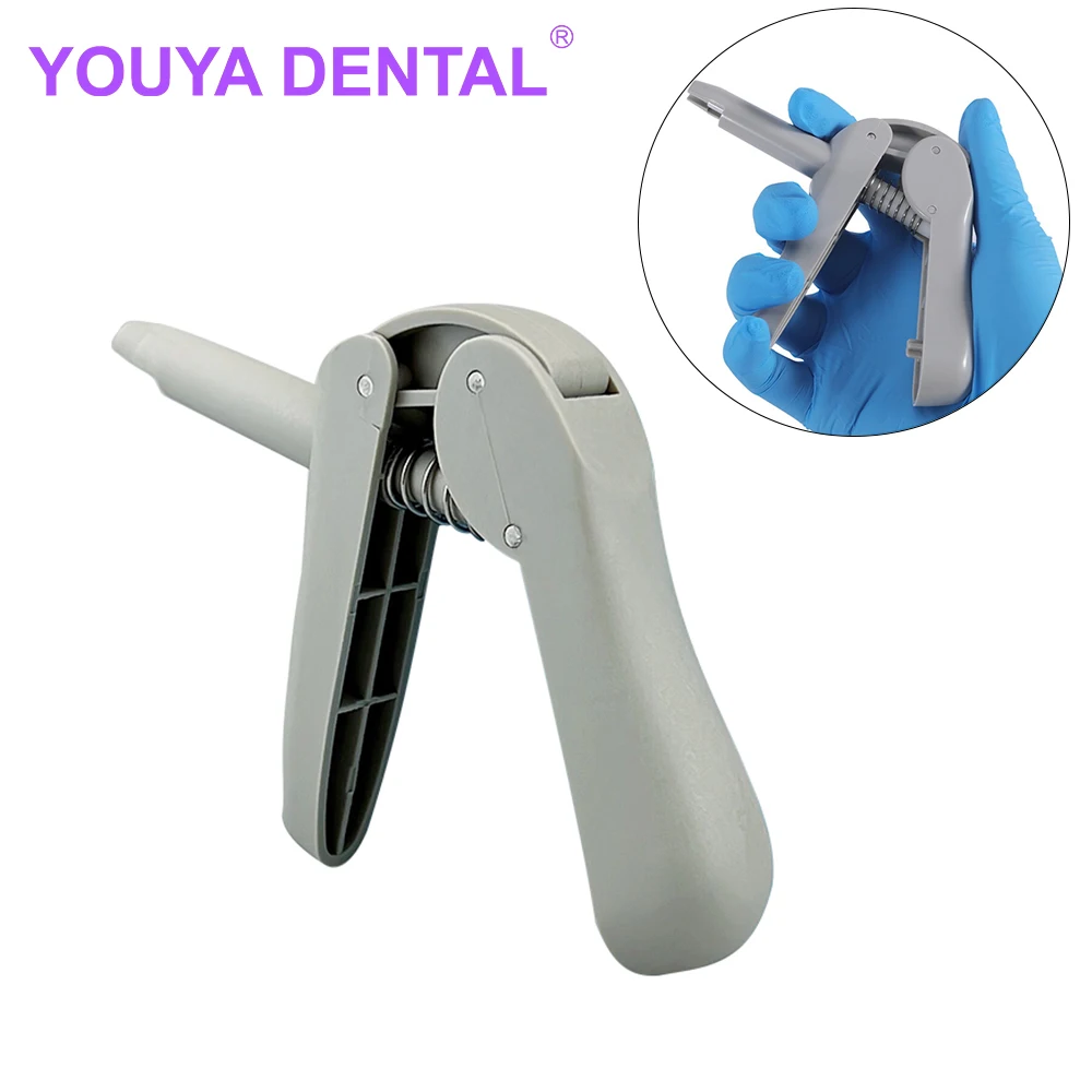 Dental Composite Gun Plastic Dispenser Applicator for Unidose Compules/Carpules Dispenser Applicator Compatible Dentist Tool