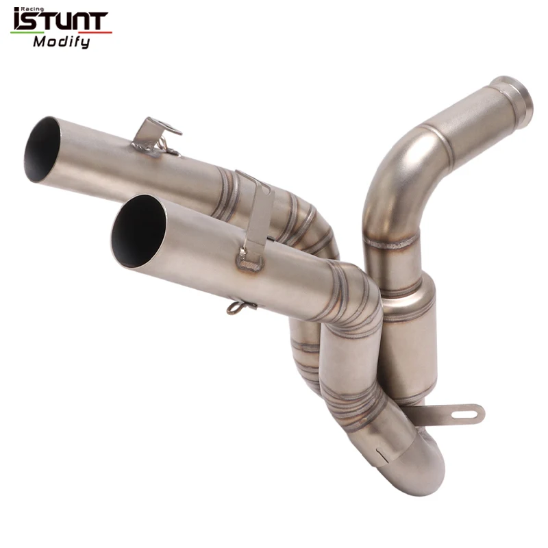 Motorcycle Exhaust Escape Moto System For Duke 125 250 390 KTM390 RC390 RC250 2017-2020 Mid Link Pipe High Position With Muffler
