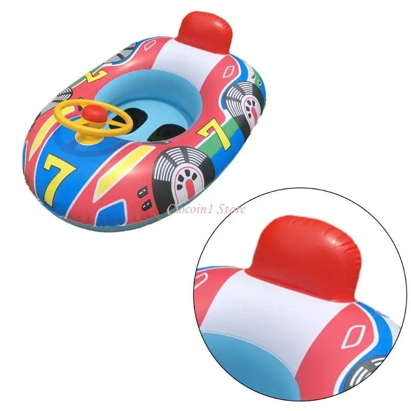 Y1UB Baby Innovative Float Swim Rings Cartoon Infant Kids Swimming Pool Inflatable Rings Play Water Toy Swim Rings for Kids